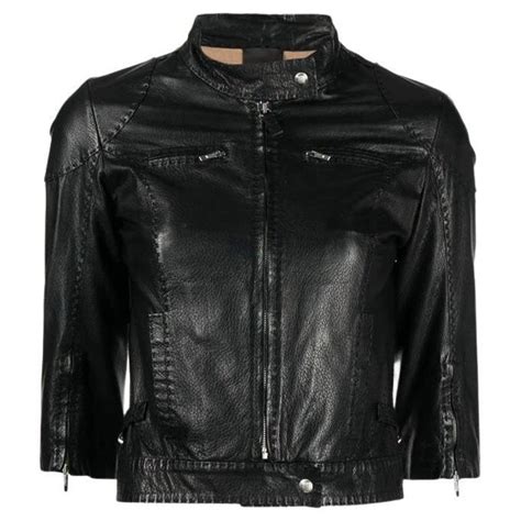 fendi selleria leather jacket|Black leather jacket .